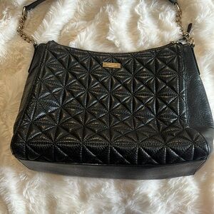 Kate Spade Black Quilted Leather Shoulder Bag